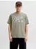 Jack & Jones Logo 2 Col Kurzarm O-Neck T-Shirt (12246690) navy/khaki/weiß