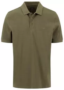 Fynch-Hatton Terry Cotton Poloshirt mit Polokragen (16131800) dark khaki