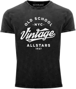 Neverless Airforce US Army Adler Militär T-Shirt (14078) vintage co. schwarz