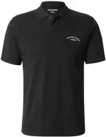 Poloshirt JACK & JONES "JJCOLLEGE LOGO POLO SS", Herren, Gr. L, schwarz, Jersey,