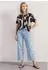 Street One Frauen Kurzarm Shirt mit Rundhals und Print in Braun Gr: (A32550237276)
