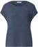 Street One Frauen Dropped Shoulder Shirt mit Rundhals in Blau Gr: (A32540617867)