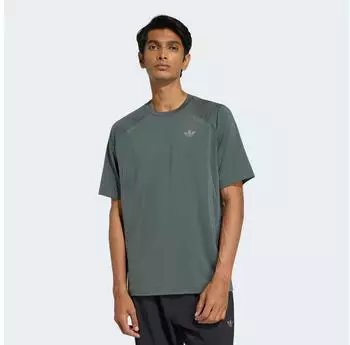 Adidas Tech Essentials Poly T-Shirt legend ivy/stone/hellgrau