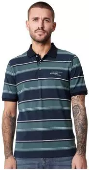 CASAMODA Polo shirt gestreift türkis