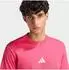 Adidas Essentials Small Logo Single Jersey T-Shirt power pink/weiß