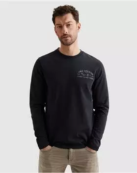 PME Legend PTS2602581 Langarmshirt schwarz/blau