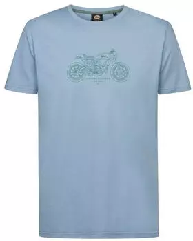 Petrol Industries Classic Print T-Shirt (M-1060-TSR122) marble blue