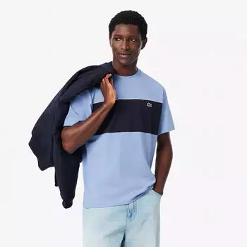 Lacoste Colour Block Reflective Pipe T-Shirt TH0896 aphylla/merle