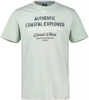 Lerros Sommerliches T-Shirt aus Baumwolle mit O-Neck große Größen - Bay Green (26630851_61302)