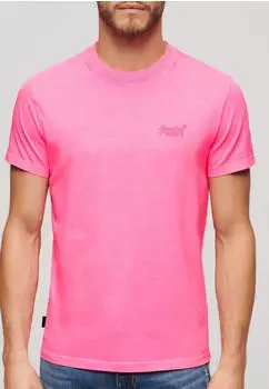 Superdry Regular Fit T-Shirt mit Logo-Stitching (M1012065A) pink