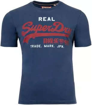 Superdry VI Classic Tee T-Shirt (M1012451A-LHV-XXL) blau