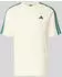 Adidas Essentials 3-Stripes Single Jersey Kurzarm-T-Shirt Regular Fit (KY4122) ivory / collegiate green