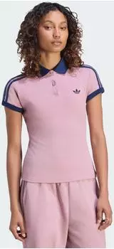 Adidas 3-Streifen Poloshirt Magic Mauve / Night Indigo (KS4761)