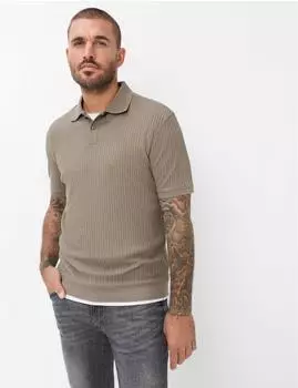BRAX Herren Polo Style PINO burnt olive Grün Oliv grün - oliv Gr. (700099_70443500_35)