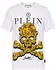 Philipp Plein Snake T-Shirt gelb/weiß