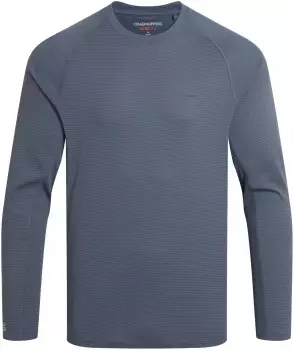 Craghoppers Men's NosiLife SolarShield+ Long Sleeved T-Shirt (CMT1031) dark pewter