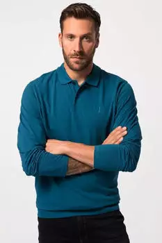 JP 1880 Henley Langarm Vintage Look (827115) blaugrün