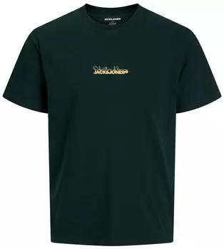 Jack & Jones JJKendrick T-Shirt Kurzarm Rundhals Regular Fit (66352852) chamois/dunkelgrün/weiß
