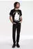 Logoshirt T-Shirt Sesame Street - Cookie Monster Dark Side / Looney Tunes - Taz Trouble Maker schwarz/weiß