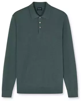 OLYMP Langarm-Poloshirt Casual Strick (97815635) grün