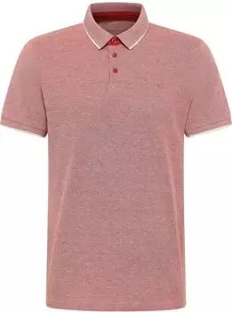 MUSTANG Palco Polo Shirt (1017786) rot/wei&szlig;