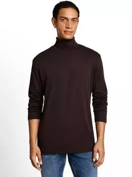 Tom Tailor Langarmshirt mit Rollkragen (88143225) chocolate braun