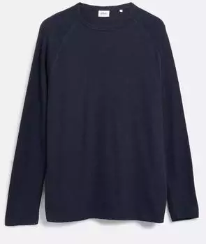 s.Oliver Raglan-Longsleeve aus Flammgarn-Jersey blau 2181969.5978.