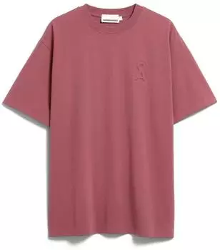 armedangels HEAVY BAUMWOLL-T-SHIRT LOGO | recycelter Baumwoll Mix - rot ( ) (30009077-3655)