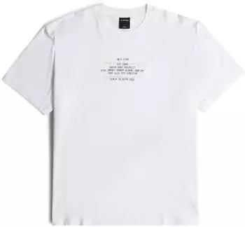 G-Star Multi Text Relaxed T-Shirt Wei&szlig; white D30098-336-110