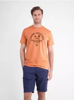 Lerros T-Shirt mit Summervibe-Print aus weicher Baumwolle - Pale Papaya (2663085_91802)