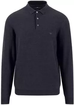 Fynch-Hatton 1614804 Langarm-Polo navy