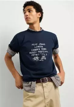 Pepe Jeans Jean Tee Print T-Shirt (78087248) dulwich blau