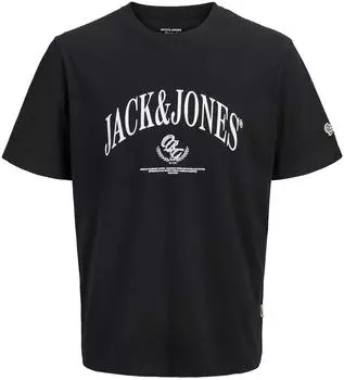 Jack & Jones JJELOGO TEE SS O-NECK 2 COL SS26 SN Rundhalsshirt mit Grafikprint (13076257) schwarz/wei&szlig;