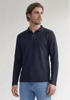 Street One Poloshirt mit Halbreißverschluss dark ink blue