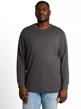Tom Tailor Langarmshirt Gro&szlig;e Gr&ouml;&szlig;en (65366034) tarmac grau