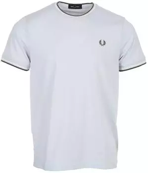 Fred Perry Twin Tipped T-Shirt (M1588) blaugrau/ecru/hellgrün