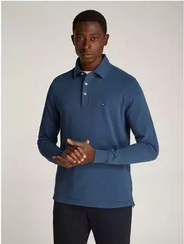 Tommy Hilfiger 1985 Slim LS Polo Langarm-Poloshirt (MW0MW20182) aegean sea