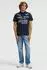 Camp David Striped Polo Dip Dye (82014837) marine/weiß
