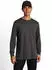 Tom Tailor Langarmshirt mit Logo Stickerei Regular Fit tarmac grey/schwarz