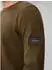 Calvin Klein Waffle Badge Crewneck Tee Langarmshirt Regular Fit (X48S0) olive night