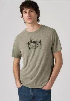 Levi's Batwing Logo Tee T-Shirt mit Logo-Front-Print (22491) hellgrau/schwarz/mountain bw 2 olive night
