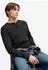 Superdry Waffle Long Sleeve Henley Top Langarmshirt Relaxed Fit Washed washed black