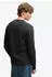 Superdry Waffle Long Sleeve Henley Top Langarmshirt Relaxed Fit Washed washed black
