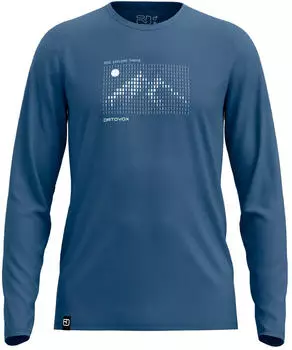 Ortovox 185 Merino Sunrise L/S (5000912) blue nunatak