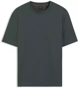 Hugo Boss T-Shirt aus Stretch-Baumwolle - Style TChup 50473278 Dunkelgr&uuml;n