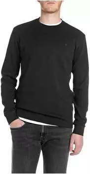 Replay M3101 Langarmshirt aus Baumwolle black