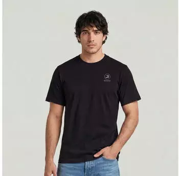 G-Star Logo R Tee T-Shirt Regular Fit (23308421) dk schwarz/grau