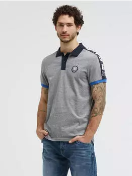 Camp David Poloshirt aus Baumwolle (55013161) navy/royalblau/grau