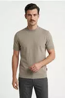 JOOP! JEANS Herren T-Shirt - Cedric, Rundhals, Kurzarm, Baumwollmischung Braun...