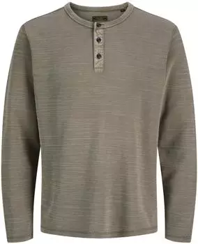 Jack & Jones JPRBLUAARON LS Henley Tee Regular Fit (12299205) crocodile